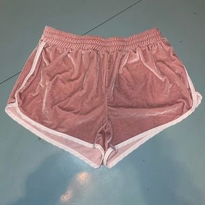forever 21 pink velvet medium shorts, very comfortable